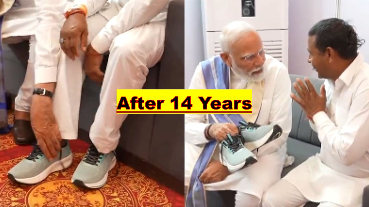 PM met man who walked barefoot for 14 years with dream Modi to become PM
