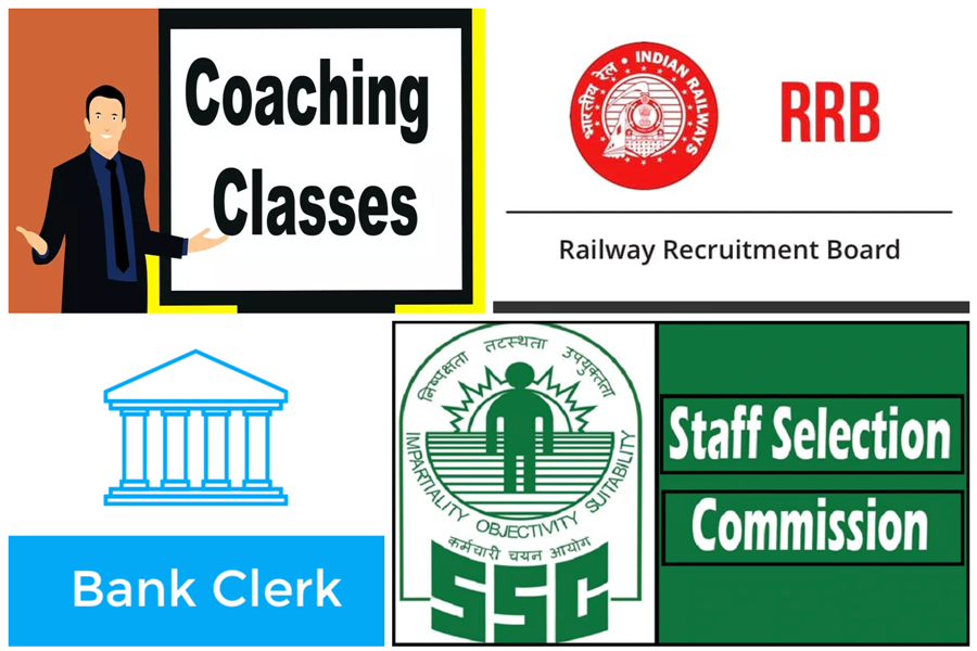 Coaching for RRB, SSC & BANK CLERK EXAMS