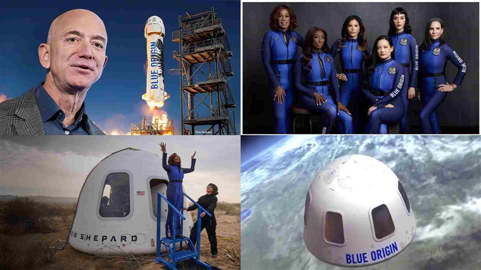 Blue Origin launches rocket with first all-female crew