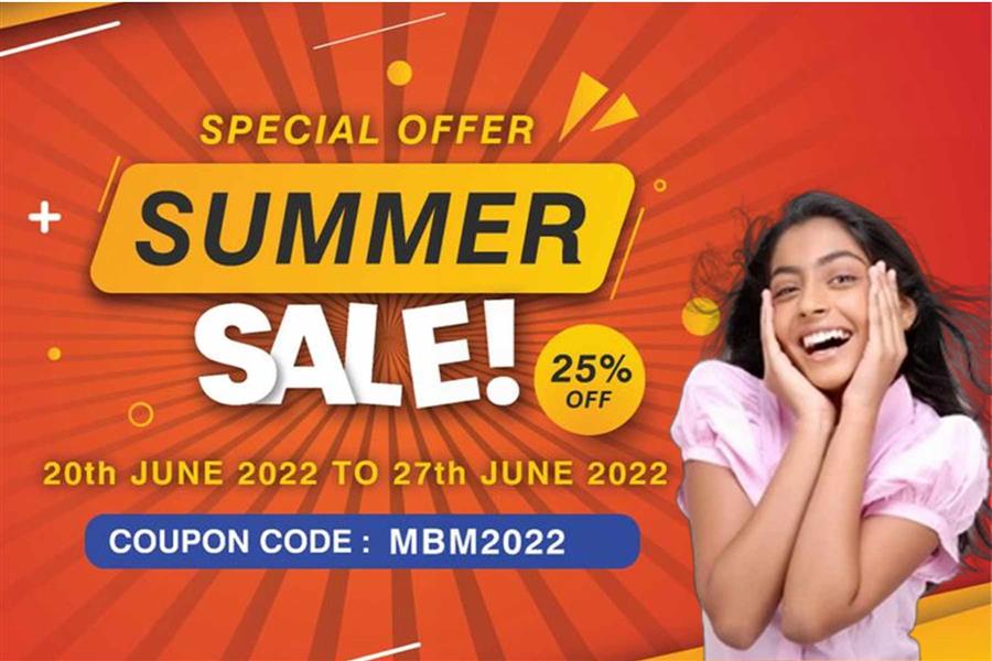 Boonary's Summer Sale for all Courses