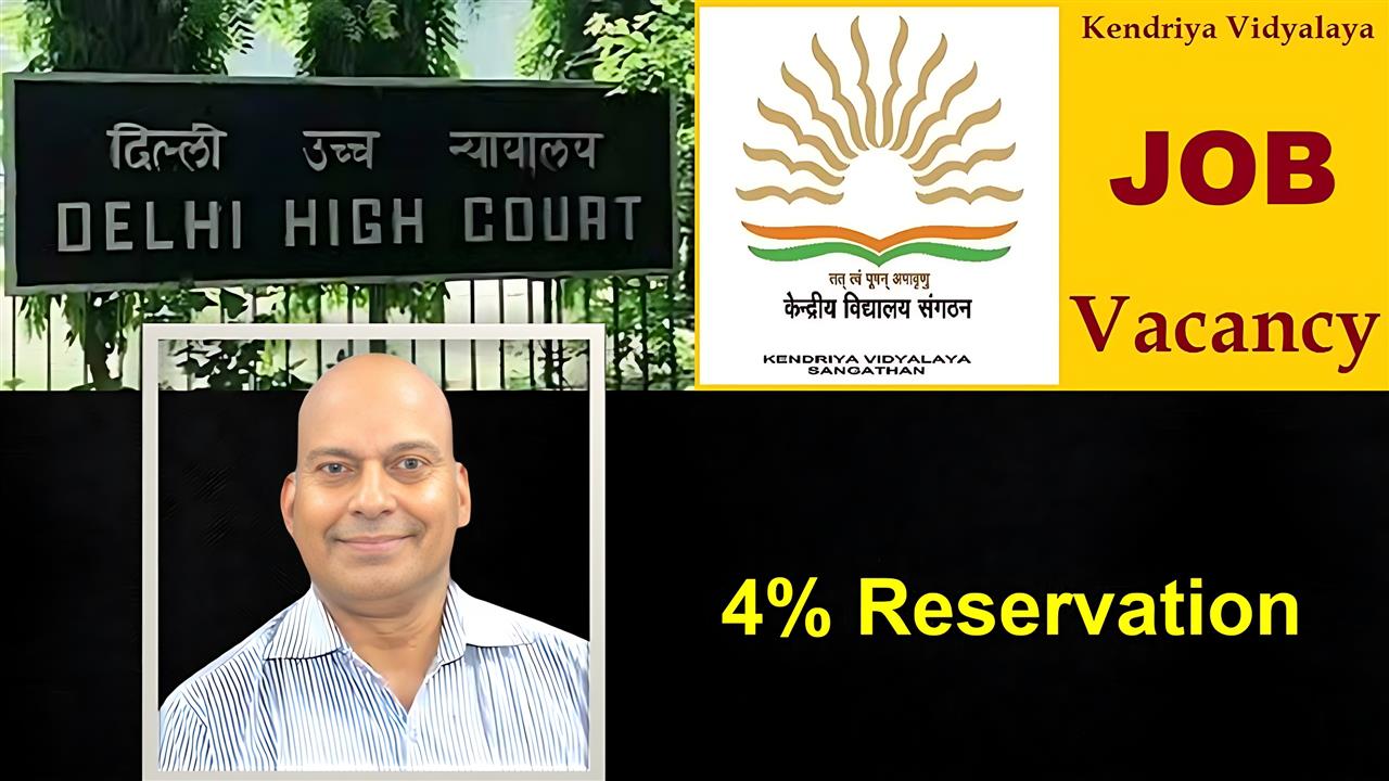 Interview with A.S.NARAYANAN about Delhi high court ordered KVS to include reservation 4 % job