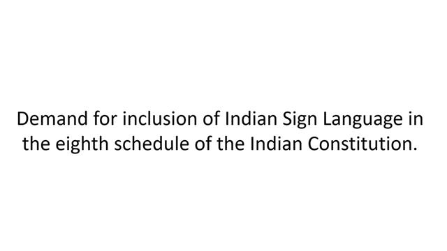 Demand for recognizing ISL as scheduled language.